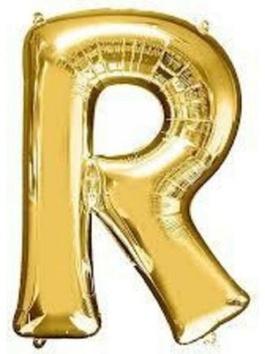 Rönesans Parti 16" Inç 40 cm Folyo Balon Gold Renk '' R '' Harfi