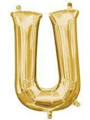 Rönesans Parti 16" Inç 40 cm Folyo Balon Gold Renk '' U '' Harfi