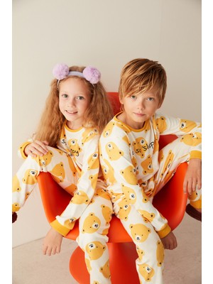 Penti Beyaz Erkek Çocuk U. Bear Termal Pijama Takımı