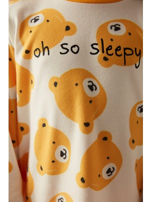 Penti Beyaz Erkek Çocuk U. Bear Termal Pijama Takımı
