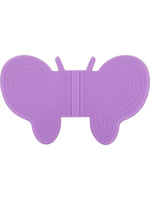 Silikon Mor 2li Kelebek Şekilli Tutacak Seti