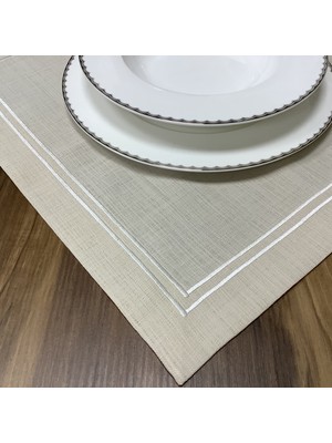 Oya Home Kırık Beyazçift Pikolu Ranır(1) & Amerikan Servis(8) Set