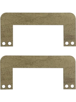 Ala Depo Ahşap Açık Meşe MDF Mini Çanta Sapı 1 Çift Lazer Kesim Özellikli