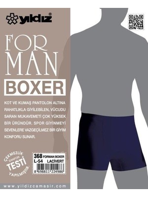 Yıldız 368 Lacivert Formen Likralı Boxer