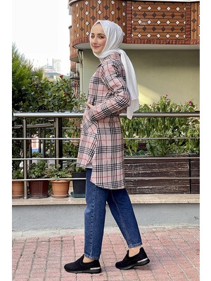 Moda Çizgi Desenli Tunik