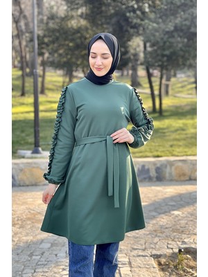 Moda Çizgi Desenli Tunik