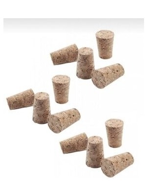 Mantar Şişe Tıpası 12 Adet, Mantar Şişe Kapağı, Şişe Tıpası