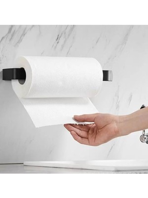 Metal Mat Siyah Kağıt Rulo Havluluk, Peçetelik