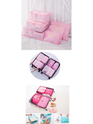 Bebek Anne Hastane Çantası Düzenleyici Seyahat Tipi Bavul R 6 Parça Set