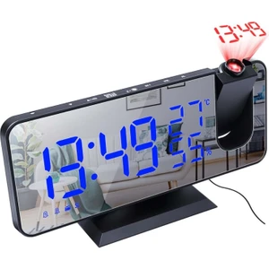 Daily Link Çok Fonksiyonlu Masaüstü Saat (Fm Radio Alarm Projeksiyon Sıcaklık Alarm)