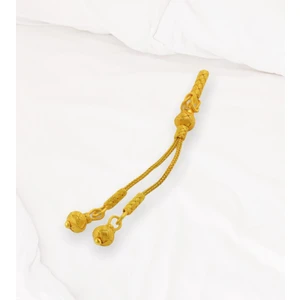 Top Ucu Yaldızlı Gümüş Ikili Püskül