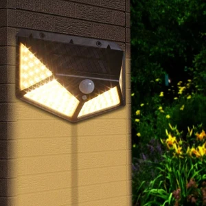 Güneş Enerjili Hareket Sensörlü Lamba 100 LED