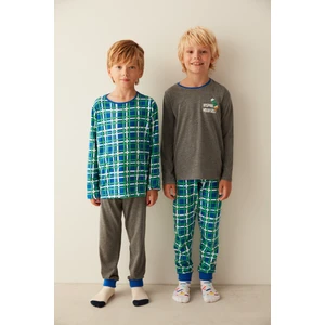 Çok Renkli Boys Pencil 2li Pijama Takımı