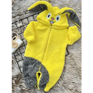 Welsoft Peluş Unisex Fermuarlı Kışlık Tavşan Bebek Uyku Tulumu