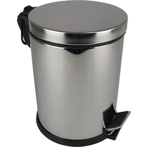 Paslanmaz Çelik Mutfak Çöp Kovası 8 Lt Gri - EF404
