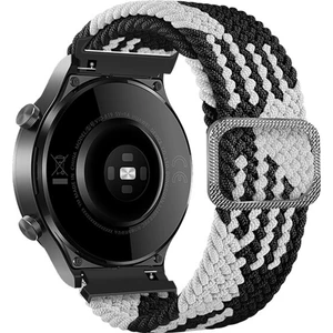 Huawei Watch Gt2 46 mm Için Esnek Örgülü Kumaş Kordon Kayış - KY29