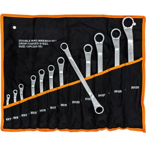 5420 Yıldız Iki Ağız Anahtar Takımı Bez Çantalı 12'li Set (6-32 Mm)