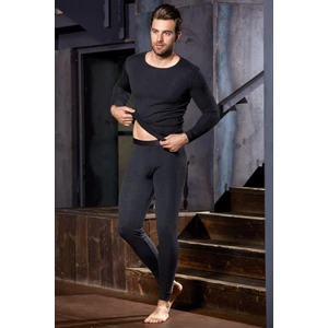 2518 Erkek O Yaka Uzun Kollu Üst Termal Sıcak Tutan Içlik