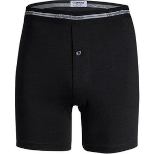 111 Siyah Likralı Uzun Boxer