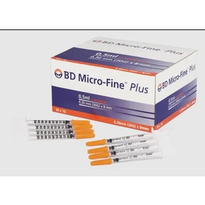 Microfine 100 Adet Insülin Enjektörü 0,5 ml 30 gr Micro