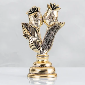 Lalegül Ayetli Biblo - Altın Renk - Ebat : 15 x 24 Cm. BIBLOYC037