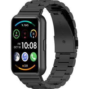 Huawei Watch Fit 2 Elegant Edition Kordon Klasik Paslanmaz Metal Kordon
