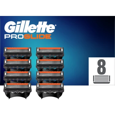 Gillette Fusion ProGlide 8'li Yedek Tıraş Bıçağı Karton