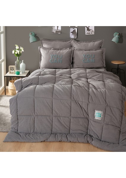Motto Cotton Comfort /Uyku Seti Tek Kişilik Gri