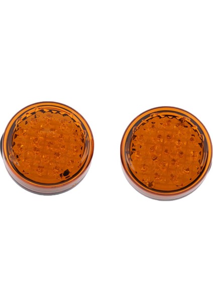 2 Adet Motosiklet Dönüş Sinyali Amber Harley Softail Için LED Işık Turuncu Lens (Yurt Dışından)