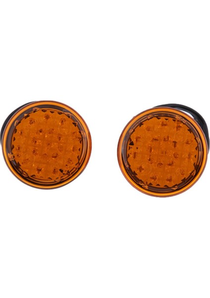 2 Adet Motosiklet Dönüş Sinyali Amber Harley Softail Için LED Işık Turuncu Lens (Yurt Dışından) indirimleri