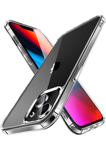 Apple iPhone 14 Kılıf Şeffaf Pürüzsüz Darbe Emici Zırh Kapak (Sgs) Sertifikalı