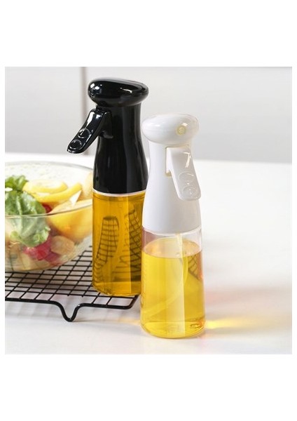 Buffer® Çok Amaçlı Cam Şişe Püskürtmeli Dağıtıcı Yağdanlık Limonluk Sirke Sosluk Spreyi Siyah