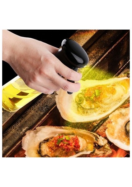Buffer® Çok Amaçlı Cam Şişe Püskürtmeli Dağıtıcı Yağdanlık Limonluk Sirke Sosluk Spreyi Siyah