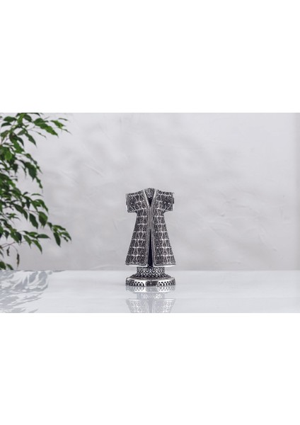 Kaftan Esmaül Hüsna Işlemeli - Gümüş Renk 8 x 18 cm