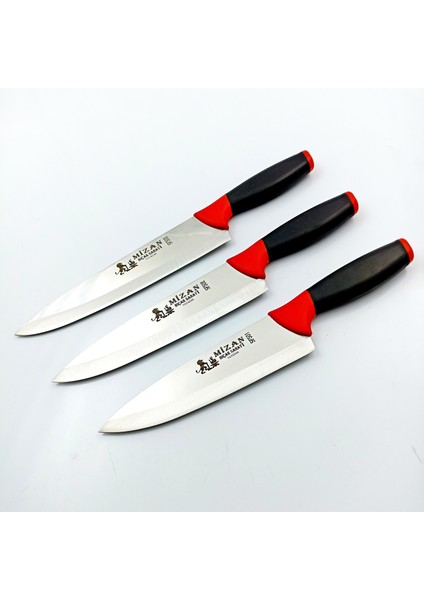 Çift Renkli Şef Bıçağı Seti, Santoku Bıçak