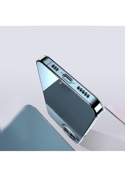 iPhone 14 Pro Max Uyumlu (14 Pro Max) Simple Serisi Kamera Korumalı Soft Şeffaf Silikon Kılıf + Seramik Nano Ekran Koruyucu
