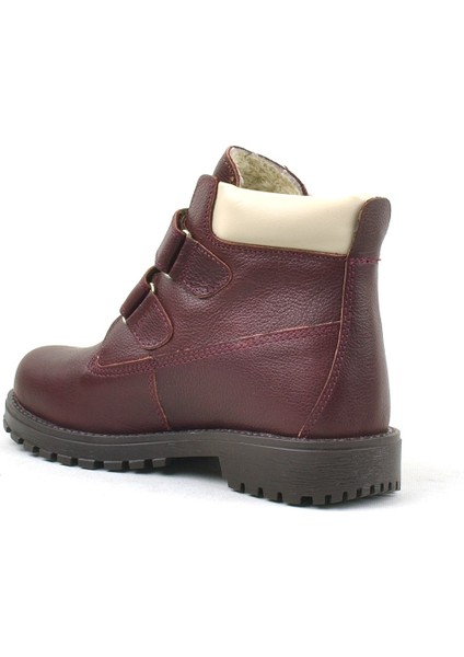 Neson Hakiki Deri Bordo Cırtlı Çocuk Bot modelleri