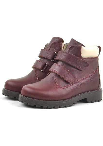 Neson Hakiki Deri Bordo Cırtlı Çocuk Bot fırsatları