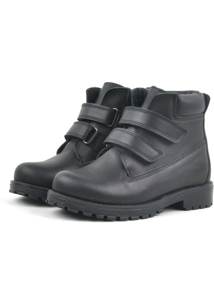 Neson Hakiki Deri Siyah Cırtlı Çocuk Bot fırsatları