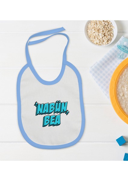 Kids Nabün Bea Tasarımlı Mavi Bebek Mama Önlüğü-1