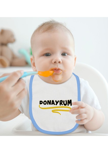 Kids Donayrum Tasarımlı Mavi Bebek Mama Önlüğü-1 fiyatları