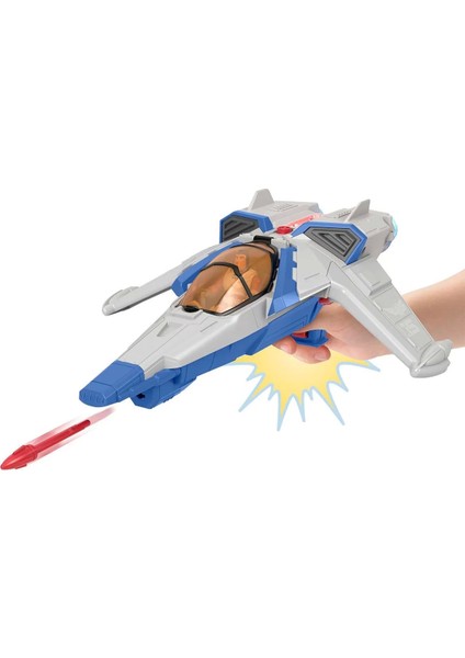 Lightyear - Buzz ve Işıklı Sesli Uzay Aracı, Oyuncak Uzay Gemisi ve Buzz Lightyear Figürü Seti, 3 Yaş ve Üzeri Hgt26