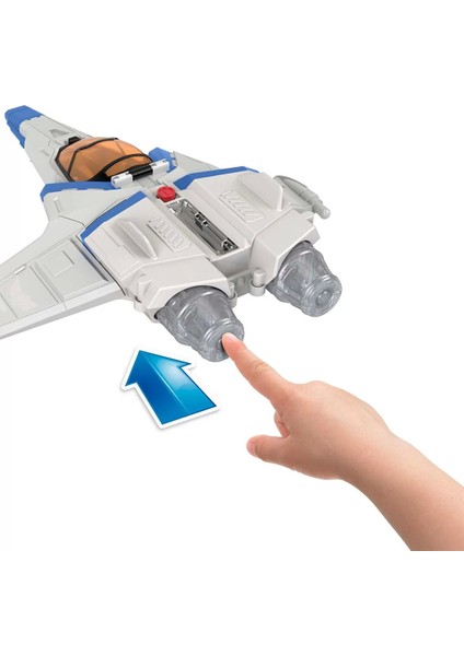 Lightyear - Buzz ve Işıklı Sesli Uzay Aracı, Oyuncak Uzay Gemisi ve Buzz Lightyear Figürü Seti, 3 Yaş ve Üzeri Hgt26