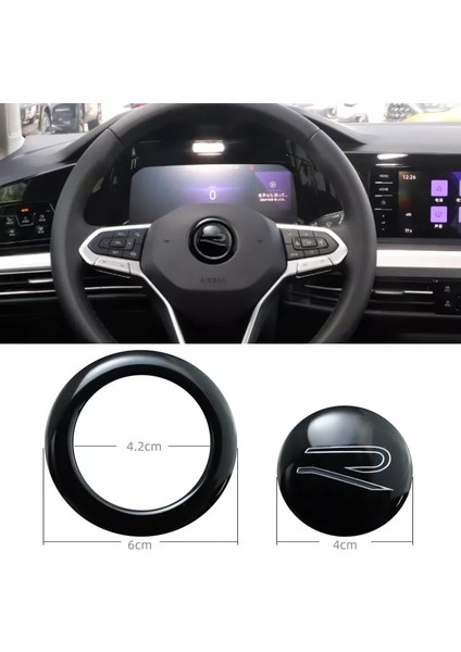 Ik Tuning Volkswagen R Direksiyon Logo Golf Polo Passat Tiago T-Roc Tıguen fiyatları