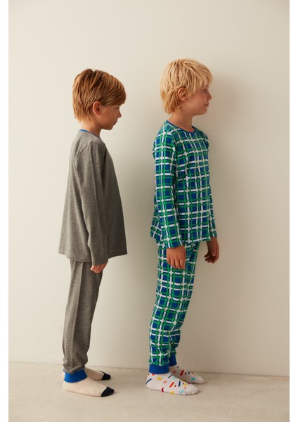 Çok Renkli Boys Pencil 2li Pijama Takımı