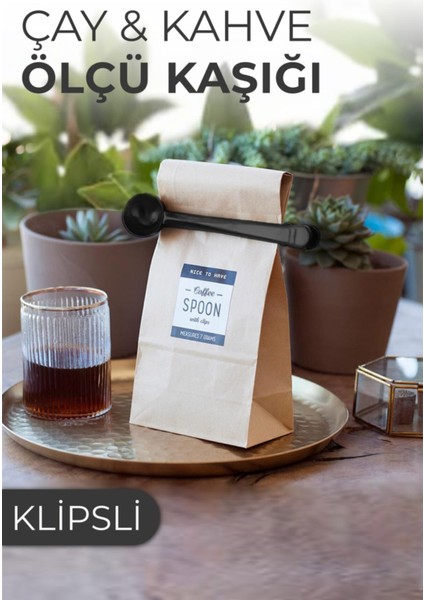 Klipsli Çay Kahve Ölçü Kaşığı