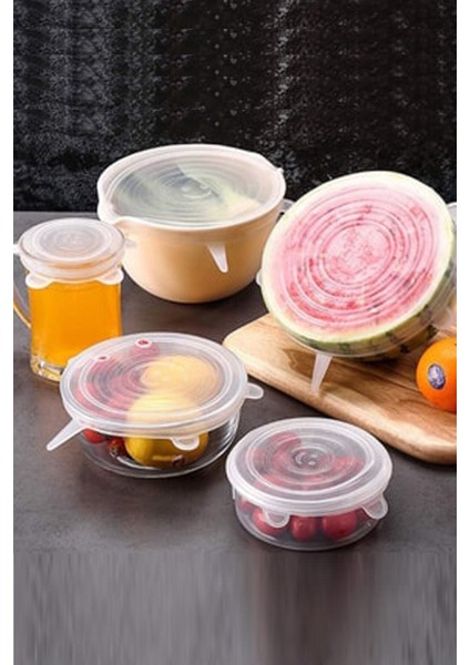 Tazeliği Koruyan 12'lı Silikon Strech Kapaklar