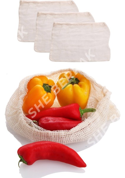 Taze Gıda Saklama Filesi - Taşıma Filesi 3lü Set