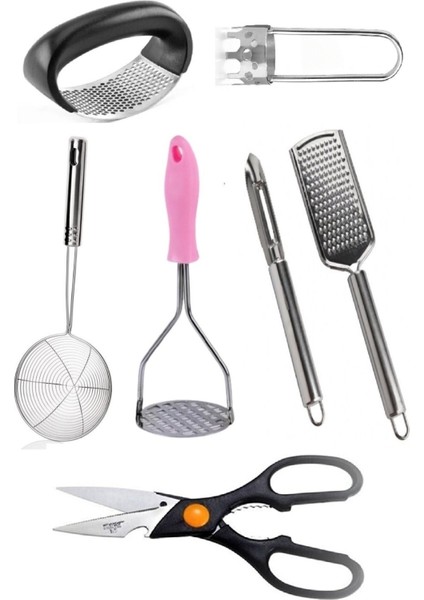 Mutfak Için Her Şey Her Eve Lazım 7 Parça Pratik Mutfak Gereçleri Seti