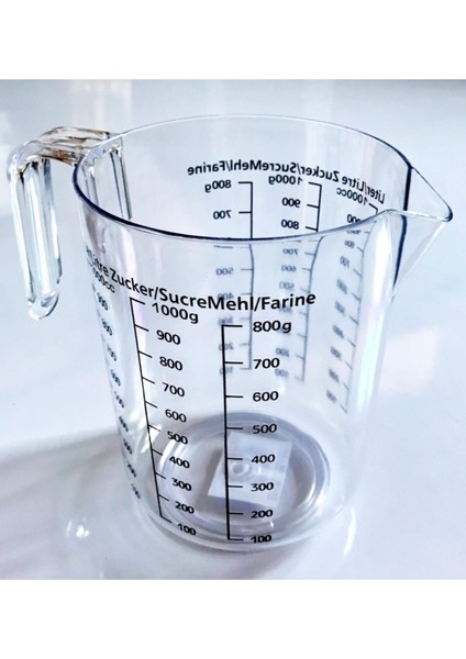 Transparan Olcu Kabı 1 Lt